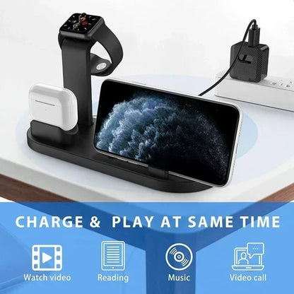 Compatible With Apple, Three-in-one Charging Watch Holder for iwatch Aripods